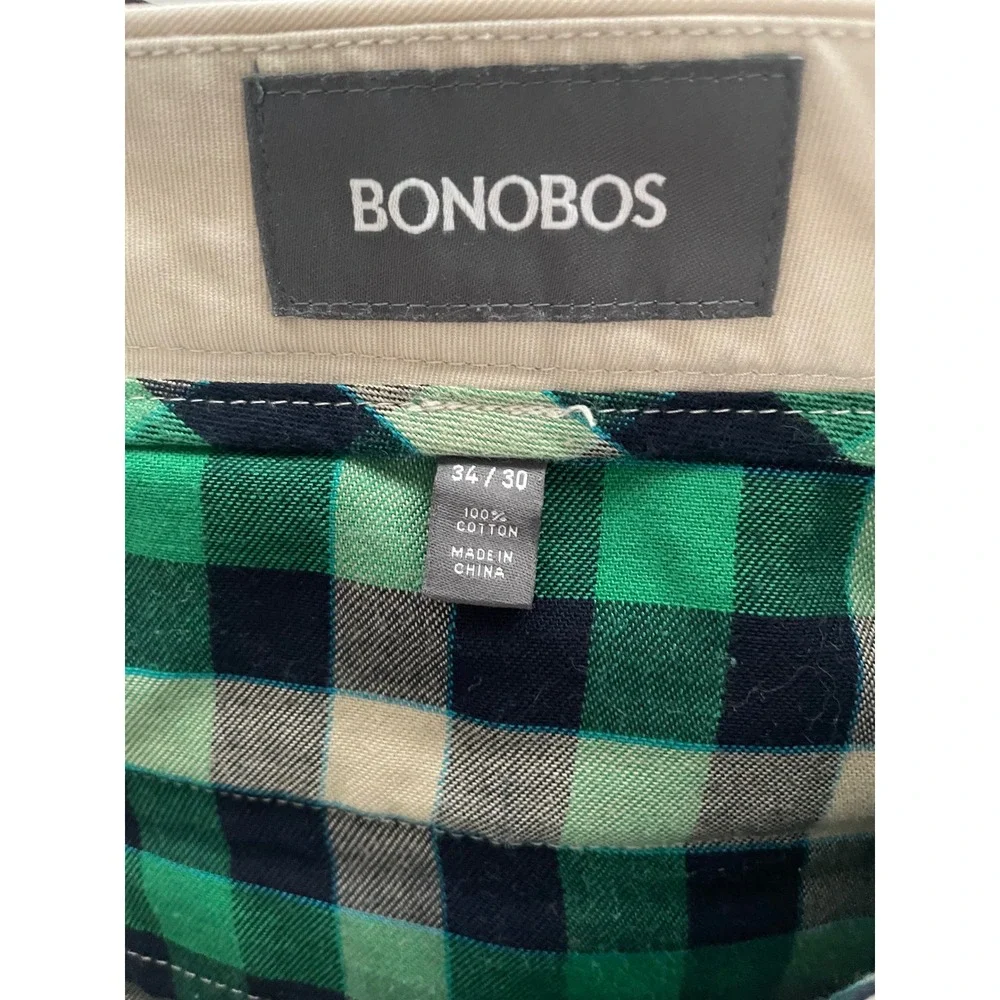 Bonobos Mens Stone Cutters Chino Pants Beige Tan Straight Leg 34x30